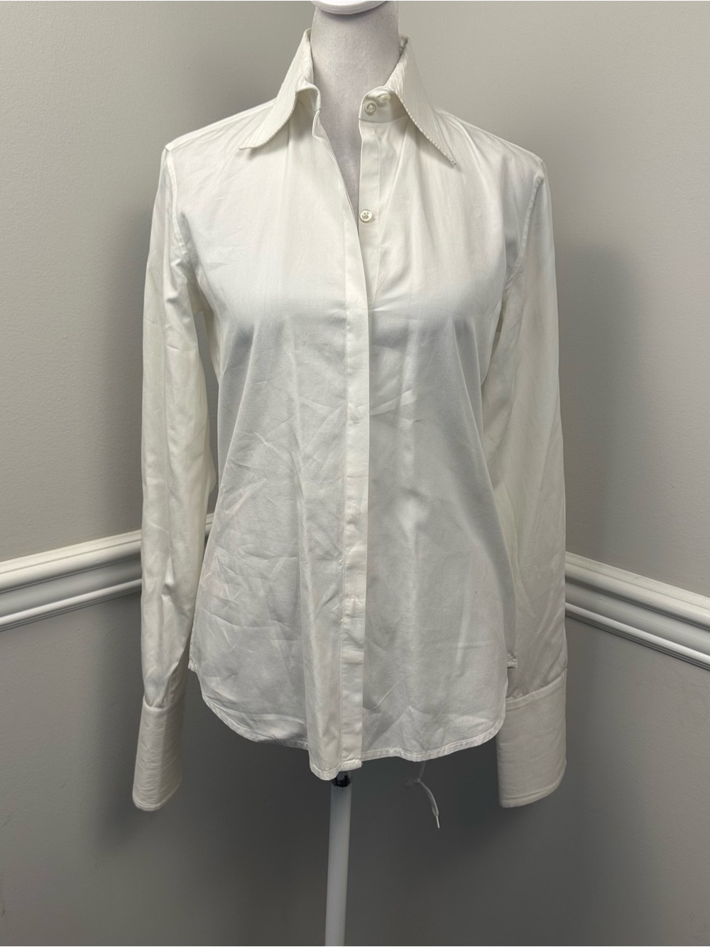 Ralph Lauren White Women's-Style Dress Shirt 2